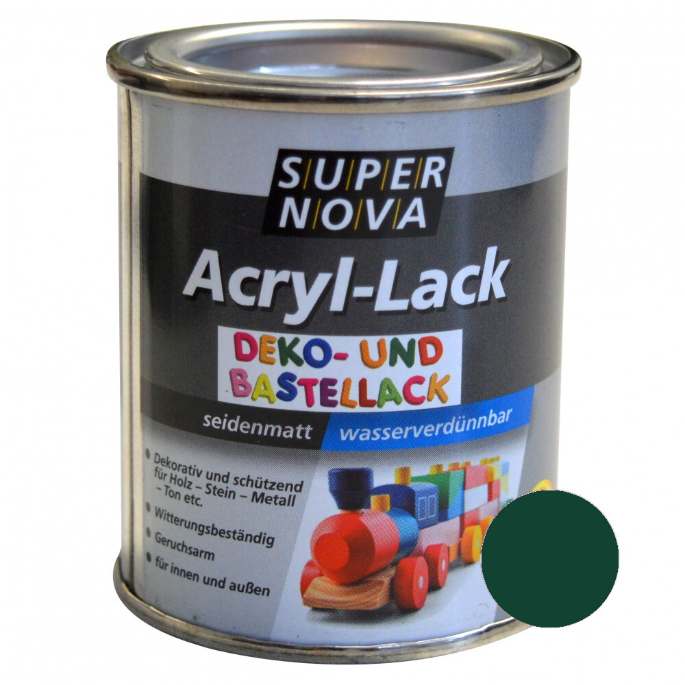 Super Nova Acryl Lack fichtengrün seidenmatt für innen und außen image number 0