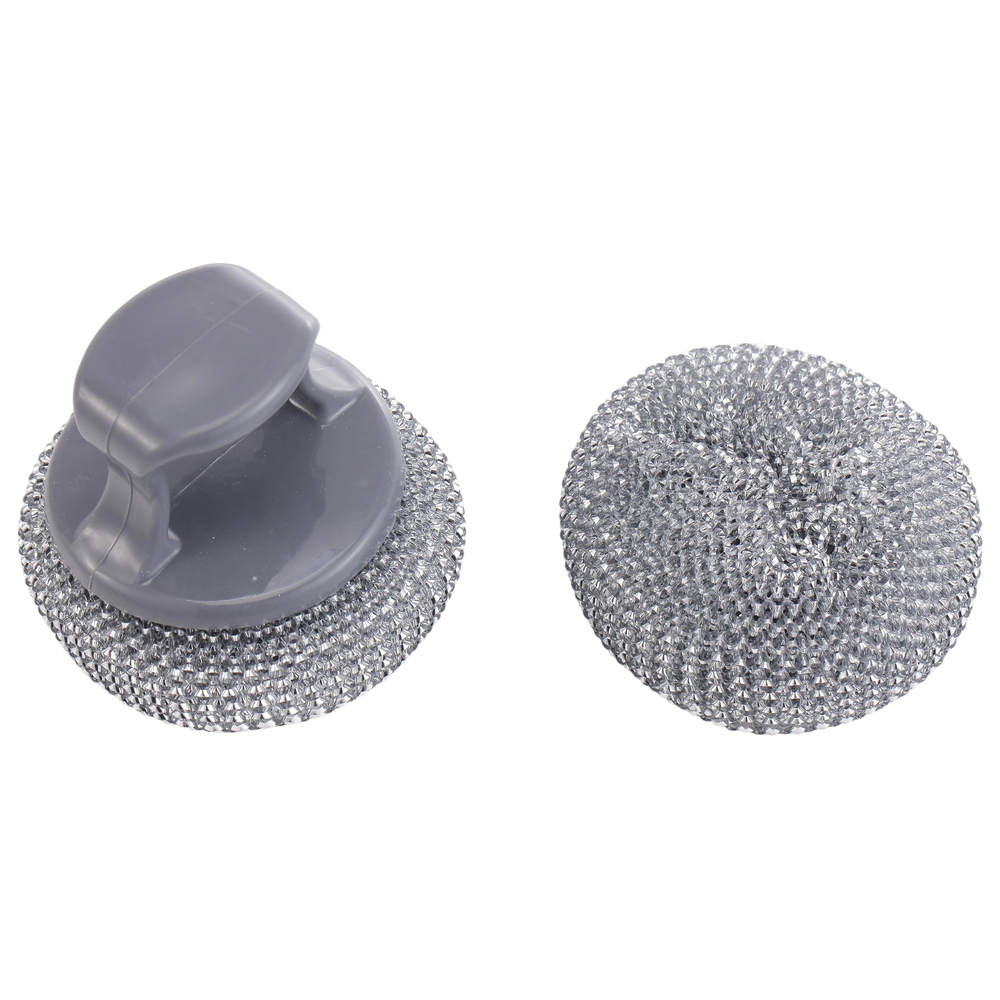 Grillreinigungsschwamm 2 Stück aus PET mit Haltegriff