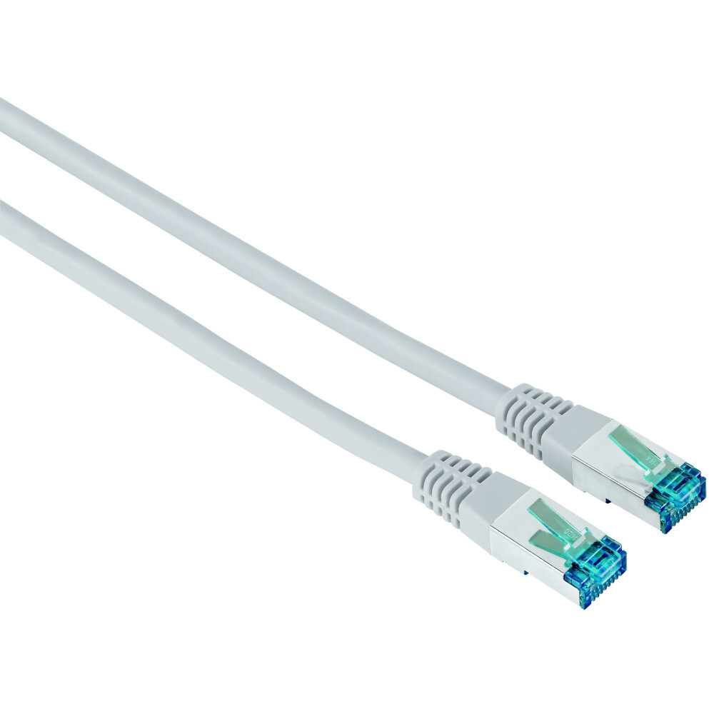hama® CAT-6 Netzwerkkabel 5 m, geschirmt in Grau image number 1