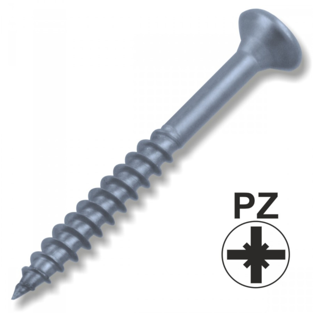 Spanplattenschraube 3,0x30 mm Teilgewinde A2 Edelstahl PZ Kreuz image number 0