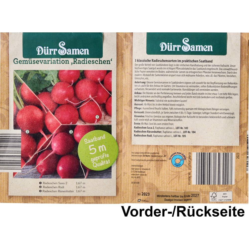 Saatband 3 St&uuml;ck / Saatscheiben 5 St&uuml;ck, sortiert image number 8