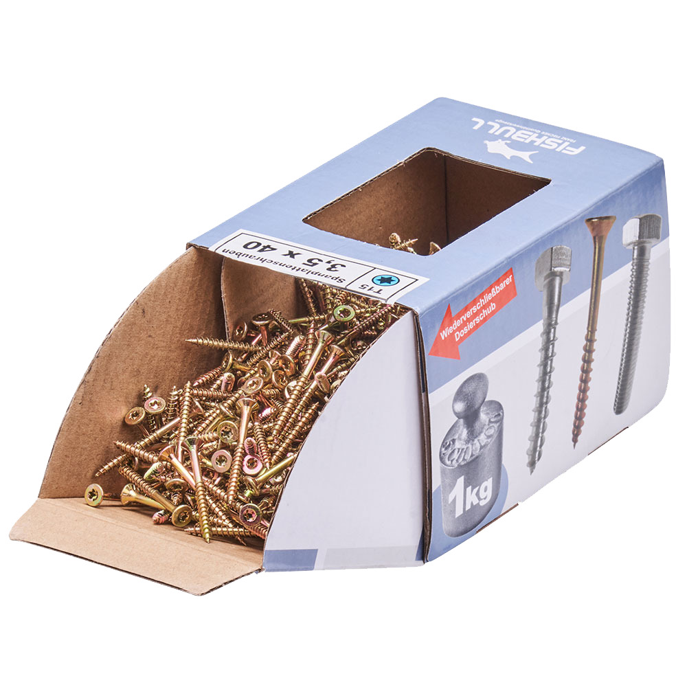 Spanplattenschraube 3,5x40 mm IVZ 1kg FISHBULL-Pack Senkkopf Teilgewinde image number 3