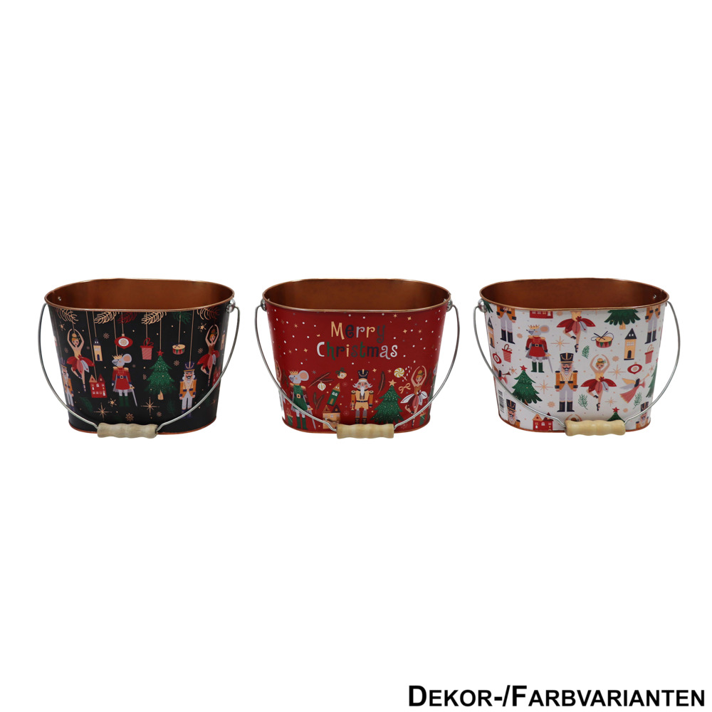 Pflanztopf aus Metall mit Henkel - Designauswahl