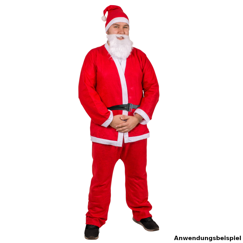 Weihnachtsmannkostüm 5 teilig rot und weiß one size image number 2