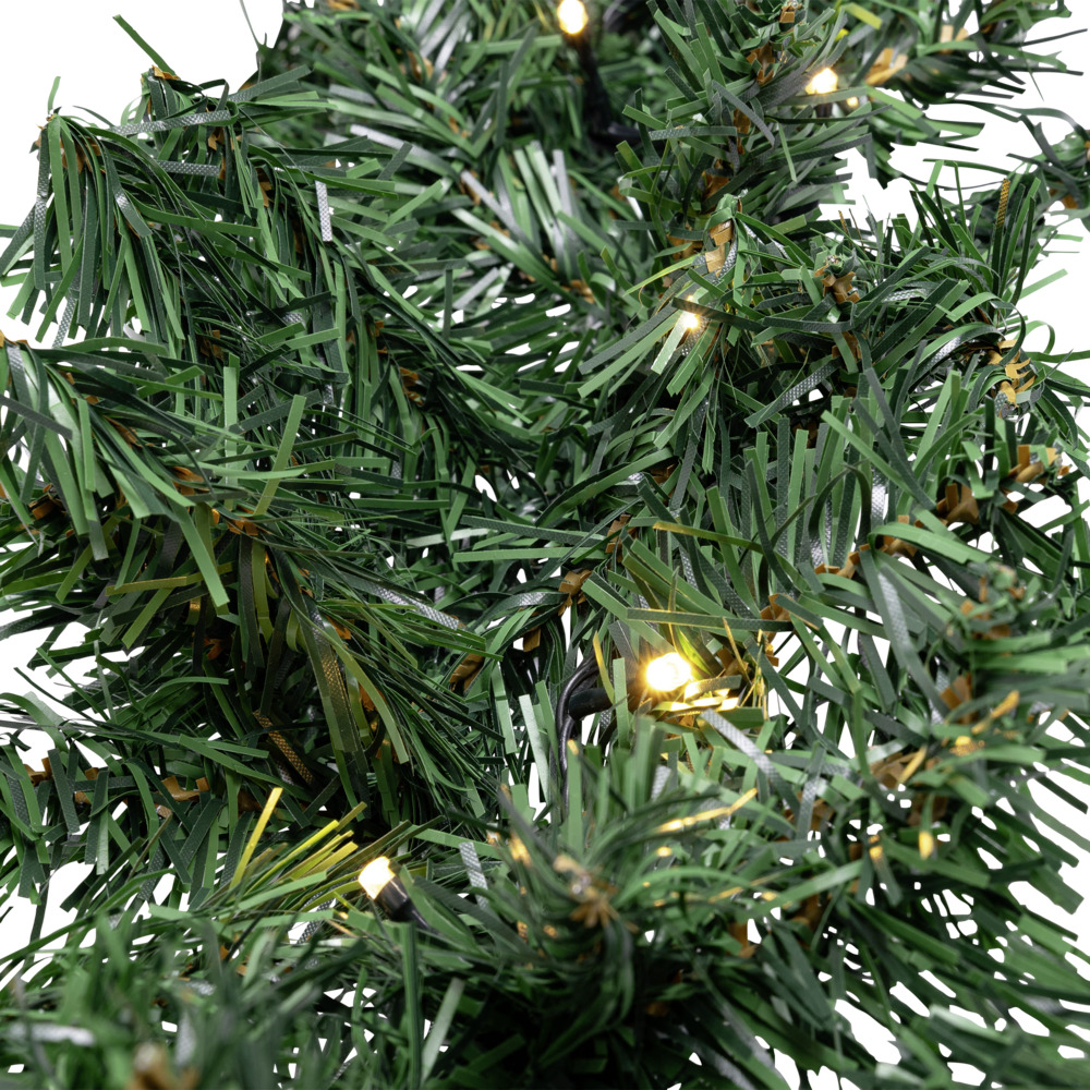 Weihnachtsgirlande künstlich 270 cm mit 60 warmweißen LEDs image number 1