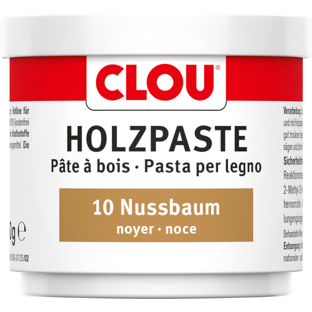 CLOU Holzpaste-Dose Holzreparaturmasse Nr.10 nussbaum