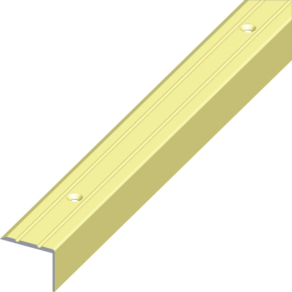 Treppen-Profil schmal Aluminium eloxiert 1000 x 25 x 20 mm messingfarben image number 0