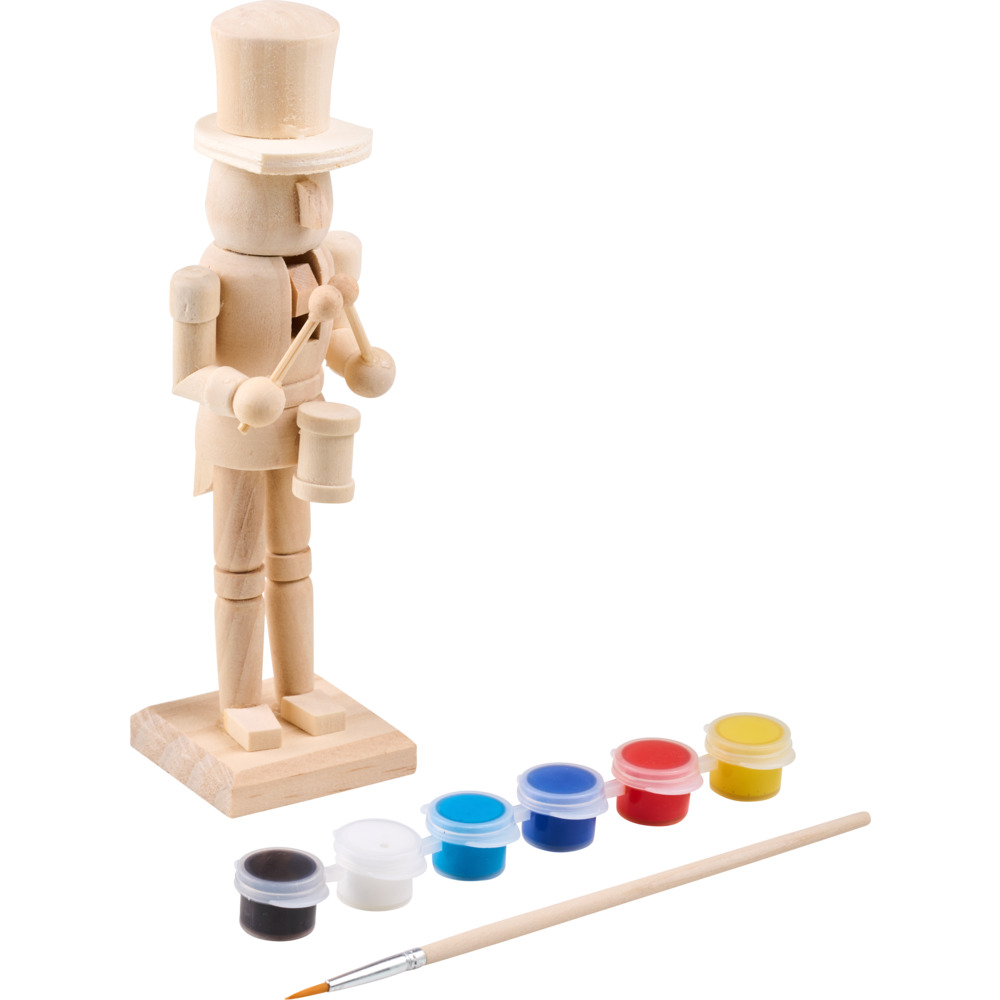 Standdeko Nussknacker 16 cm bemalbar