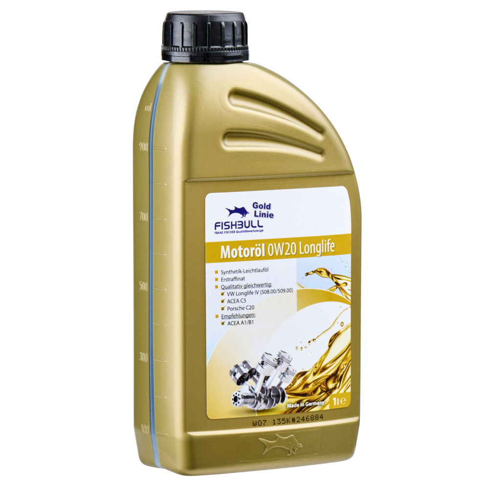 FISHBULL Motorenöl 0W-20 Longlife 1 Liter für Otto- und Dieselmotoren