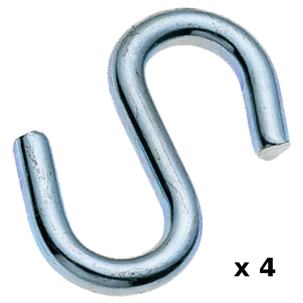 FISHBULL S-Haken 3 mm, Stahl, 4 Stück image number 1