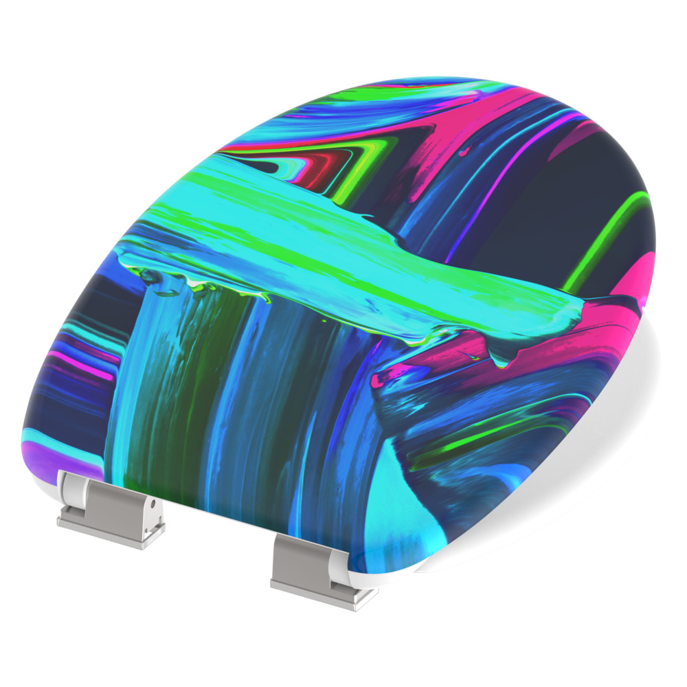 WC-Sitz Duroplast mit Absenkautomatik Neon-Paint image number 1