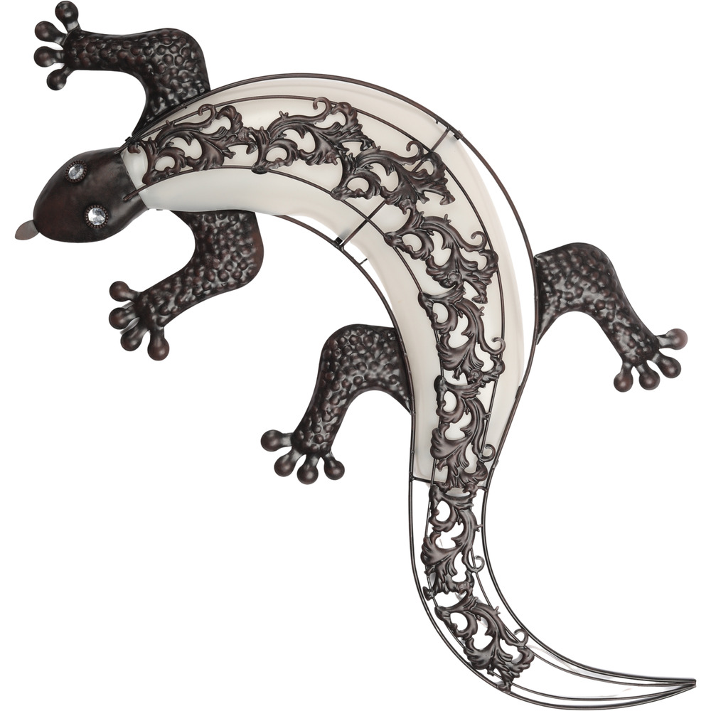 Solar-LED-Wandlicht "Gecko" mit 10 LEDs