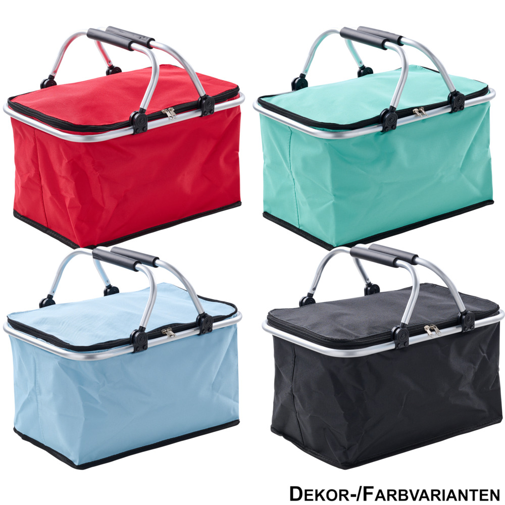 Einkaufskorb isoliert 48 x 28 x 24 cm aus Polyester verscheidenfarbig