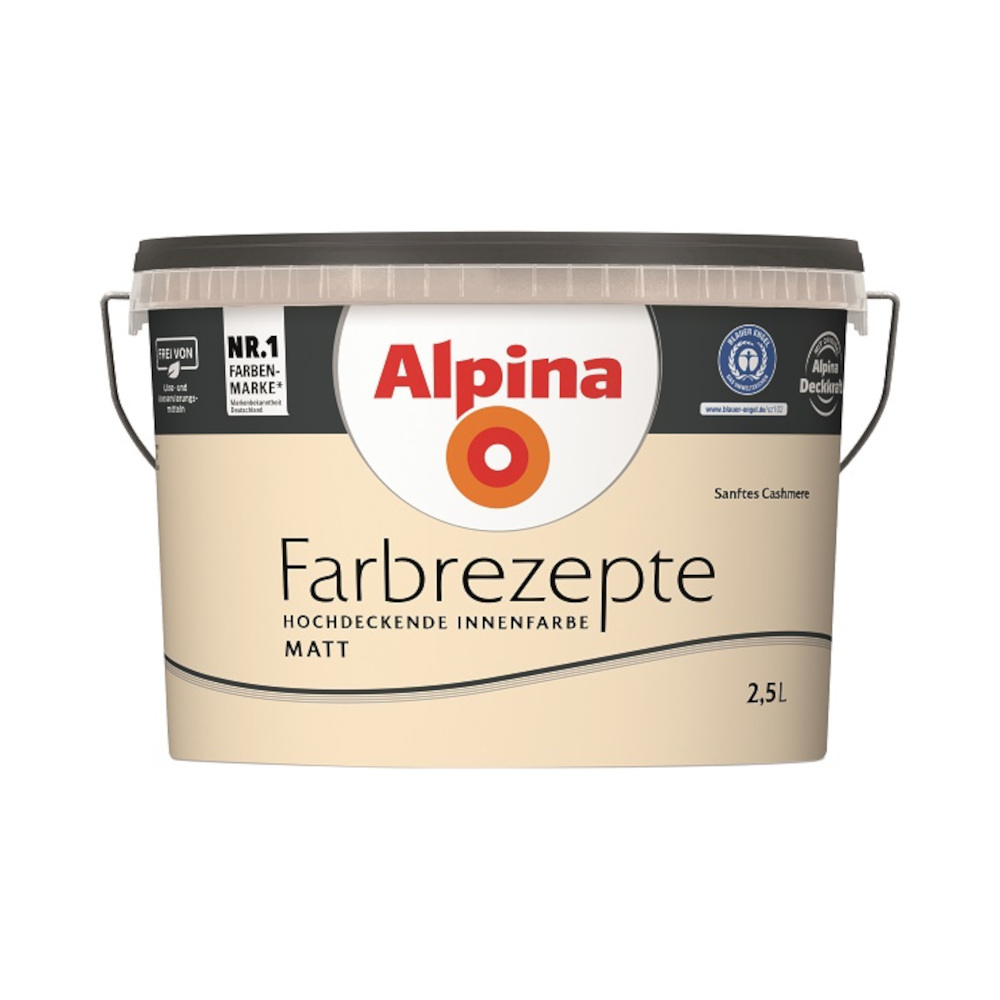 Alpina Farbrezepte Sanftes Cashmere matt 2,5 Liter image number 0