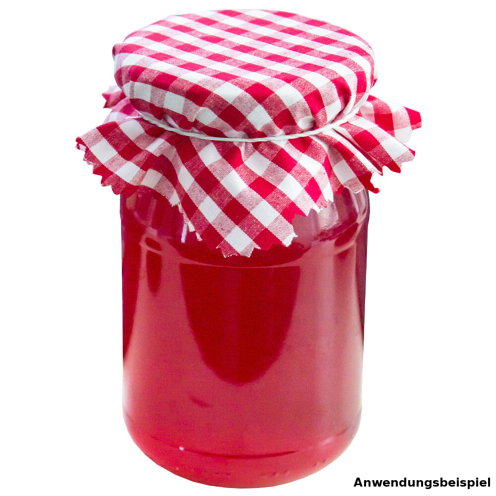 Stoffhauben Set 5 Stück kariert mit Gummibänder