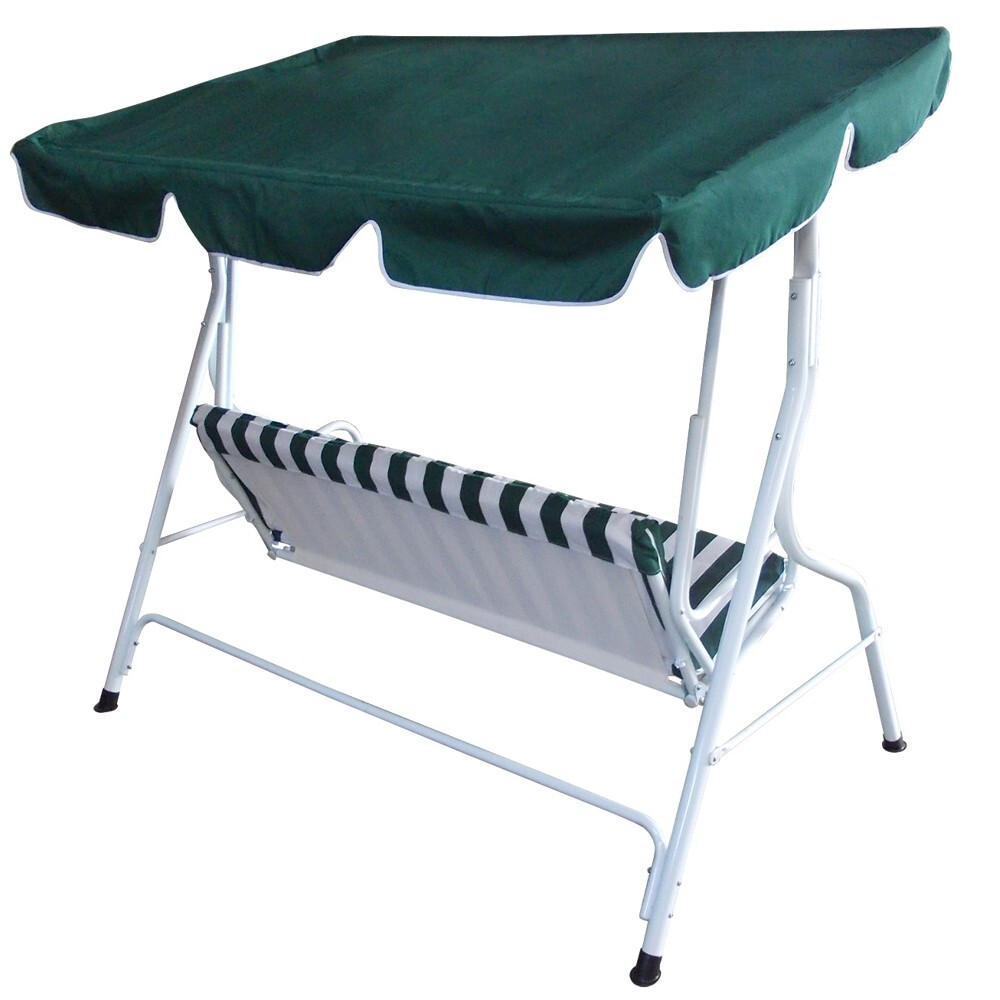Hollywoodschaukel 3-Sitzer Florida 170 x 110 x 153 cm weiß/grün image number 1