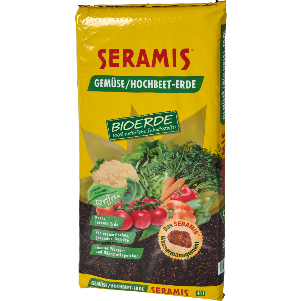 Seramis Gem&uuml;se/Hochbeet-Bioerde ohne Torf 40 Liter image number 2