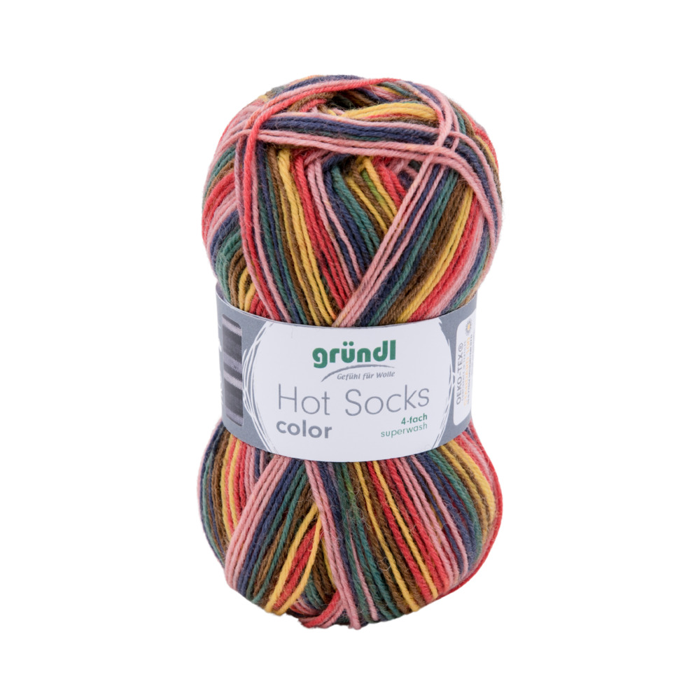 Garn Hot Socks color 50 g carnival color image number 0