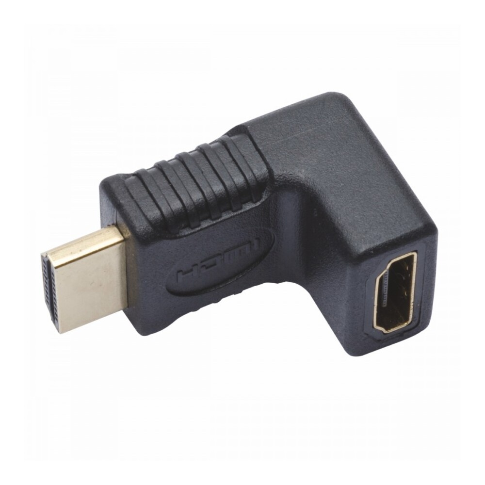 HDMI Adapter 90° abgewinkelt vergoldet Stecker Kabeladapter Stecker Kupplung