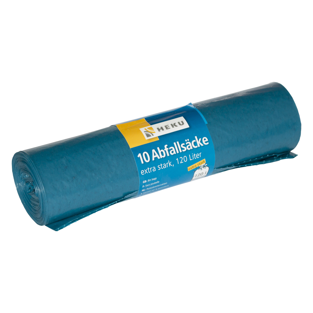 Abfallsäcke 120 Liter extra stark 36µ 10 Stück in blau