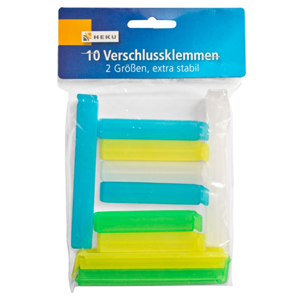 Verschlussklemmen in zwei Größen