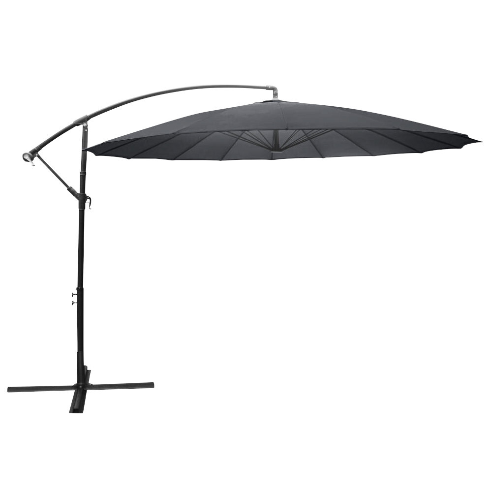 Ampelschirm Asiastyle Ø 3m, anthrazit, sturmsicher