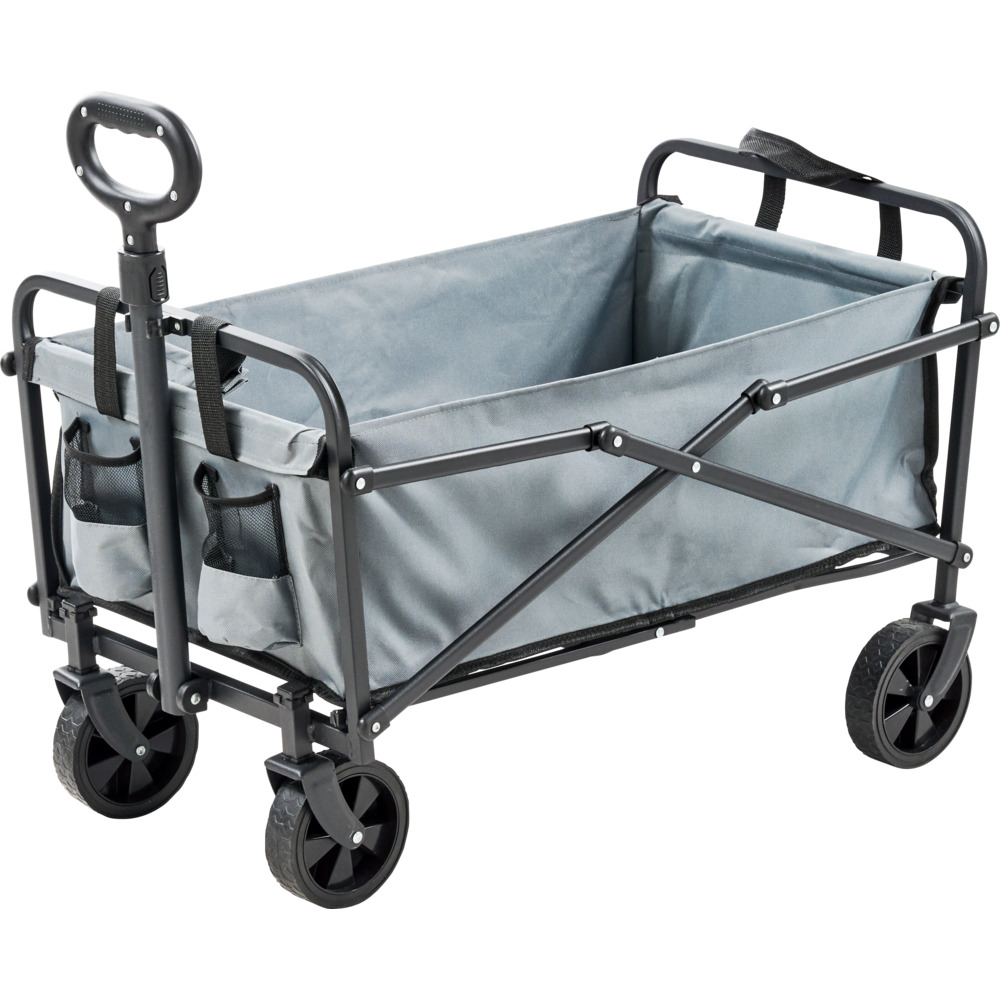 Bollerwagen faltbar grau