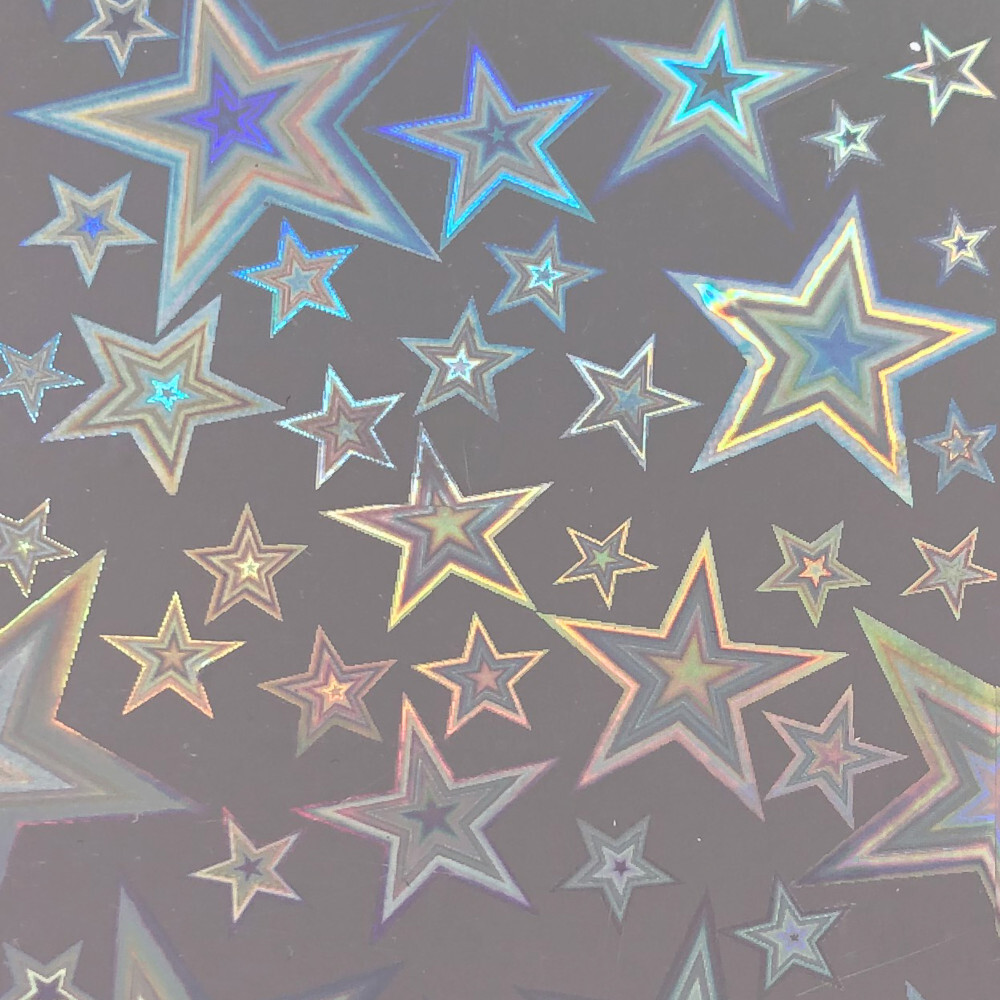 Klebefolie 200 x 45 cm mit Sternenmotiv