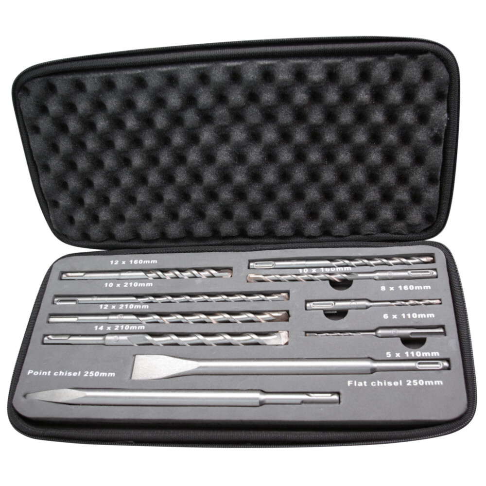 GERMANIA® SDS plus Bohrer und Meißel Set 10-teilig