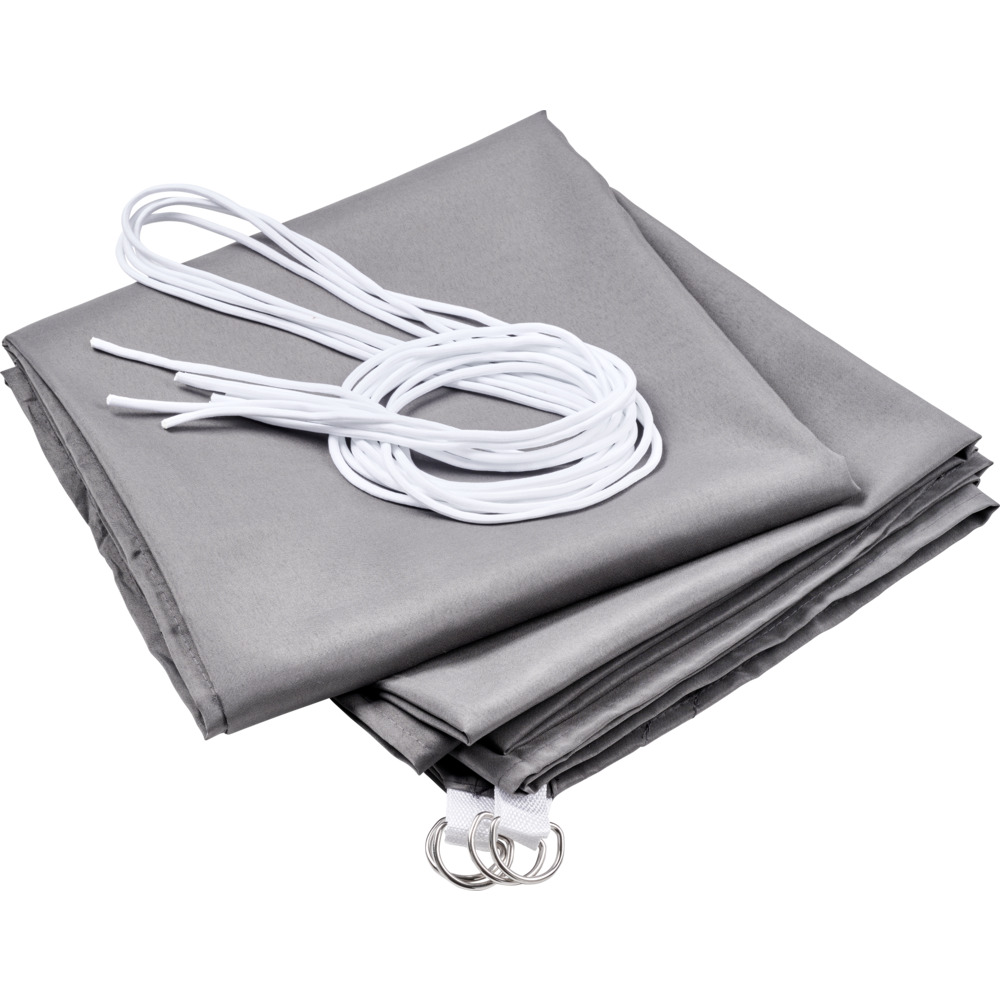 Sonnensegel rechteckig 3 x 5 m anthrazit aus Polyester