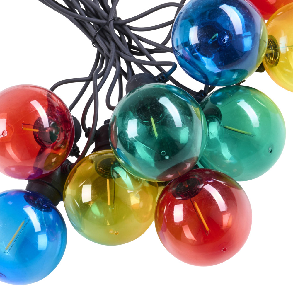 LED-Lichterkette 10 m multicolor mit 10 Birnen image number 1