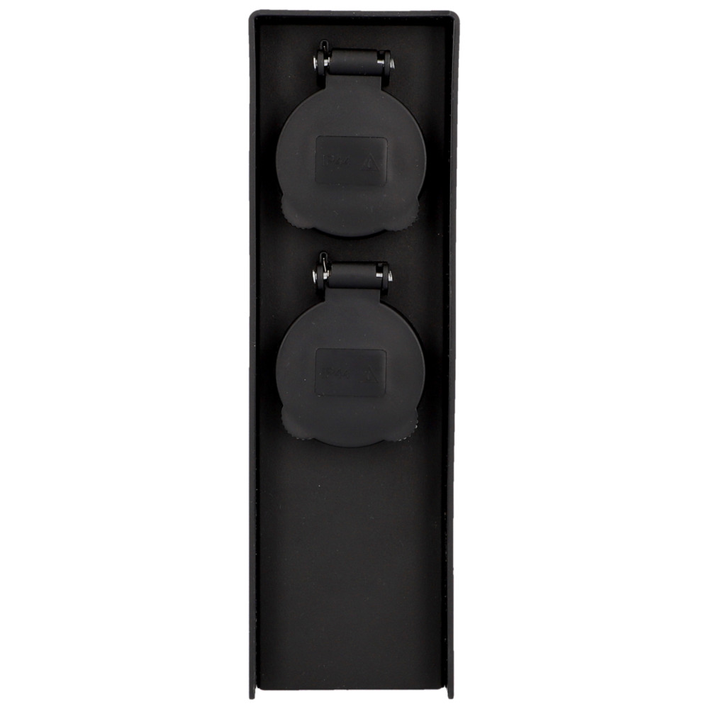 Steckdosens&auml;ule 2-fach f&uuml;r innen und au&szlig;en image number 1