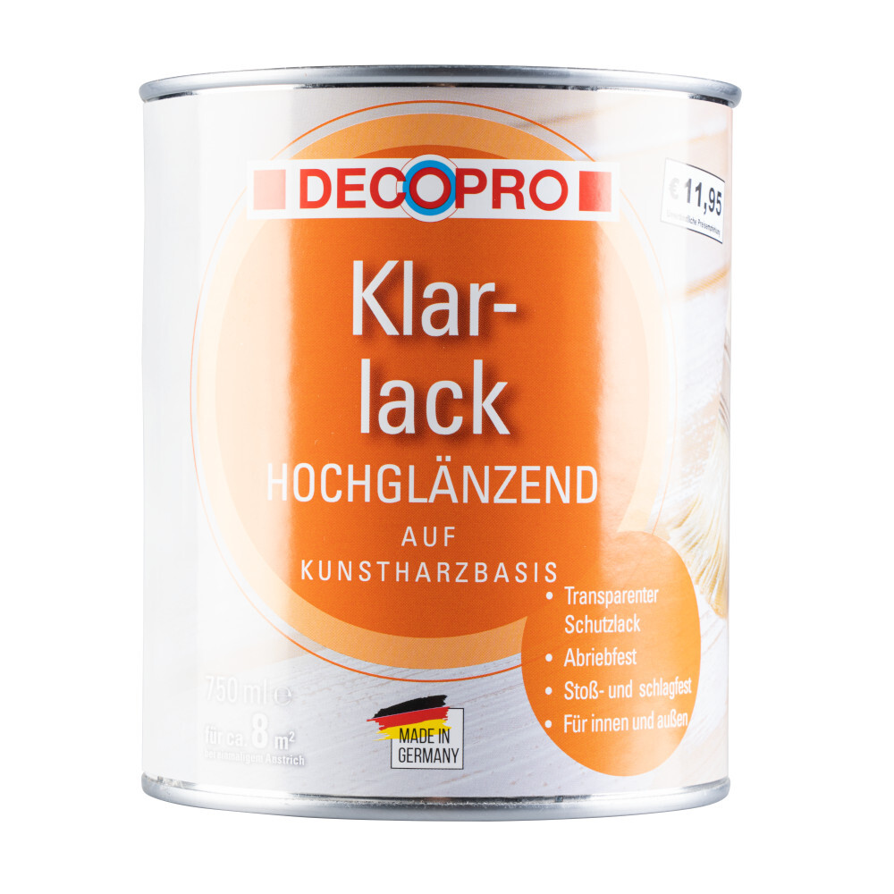 DECOPRO Klarlack farblos 750 ml hochglänzend image number 0