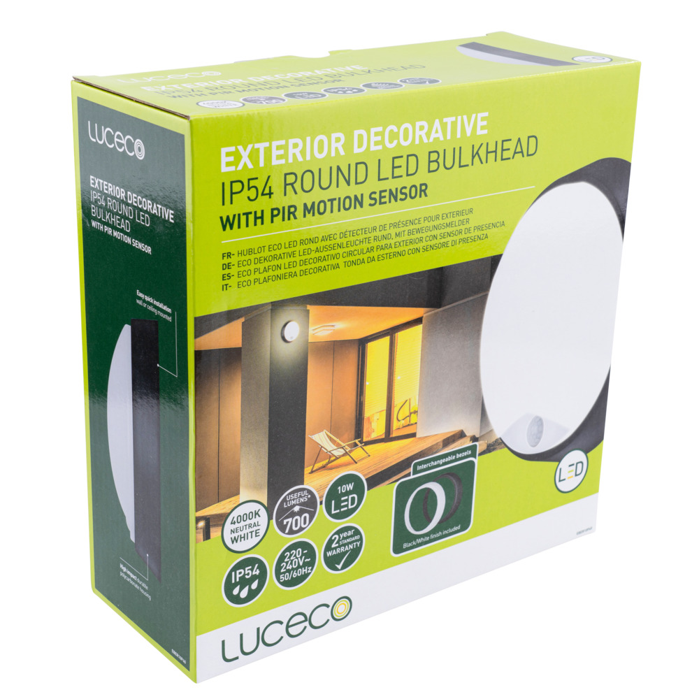 Luceco LED-Außenleuchte rund mit Bewegungsmelder image number 5