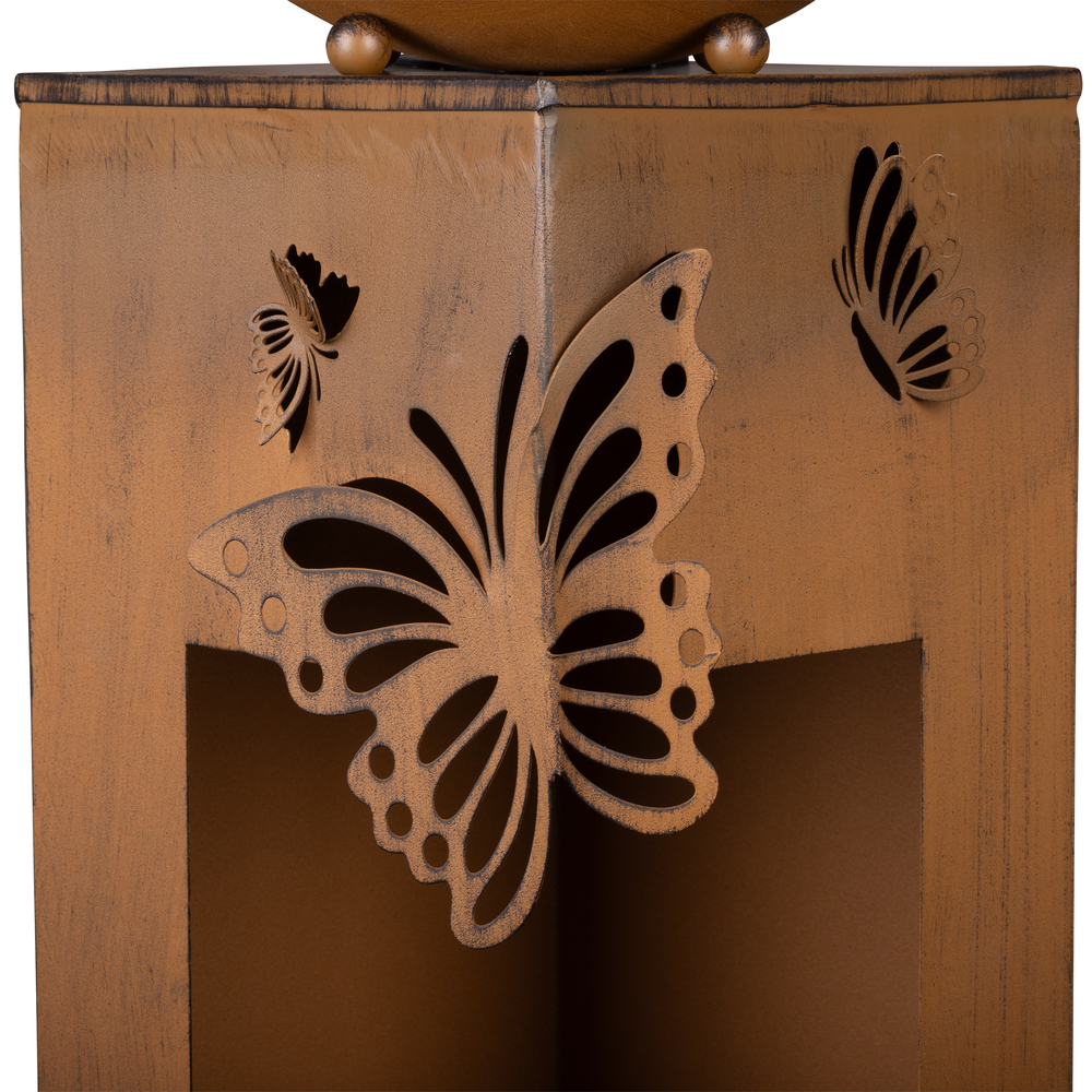 Dekos&auml;ule mit LED-Licht und Pflanzschale image number 2