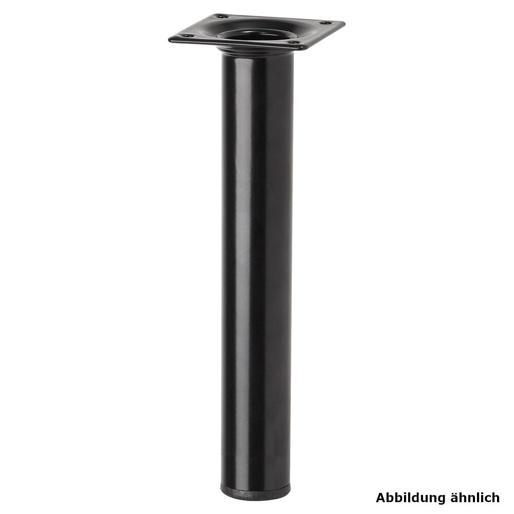 Möbelfuß POP 200 x 30 mm rund in Schwarz
