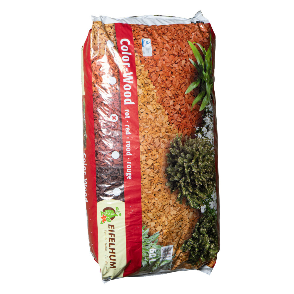 Hackschnitzel Color Wood rot Eifelhum 60 Liter image number 0