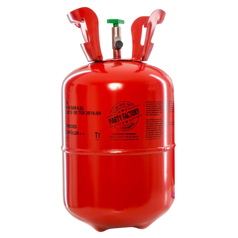 Heliumflasche mit 7,1 Liter für bis zu 30 Ballons