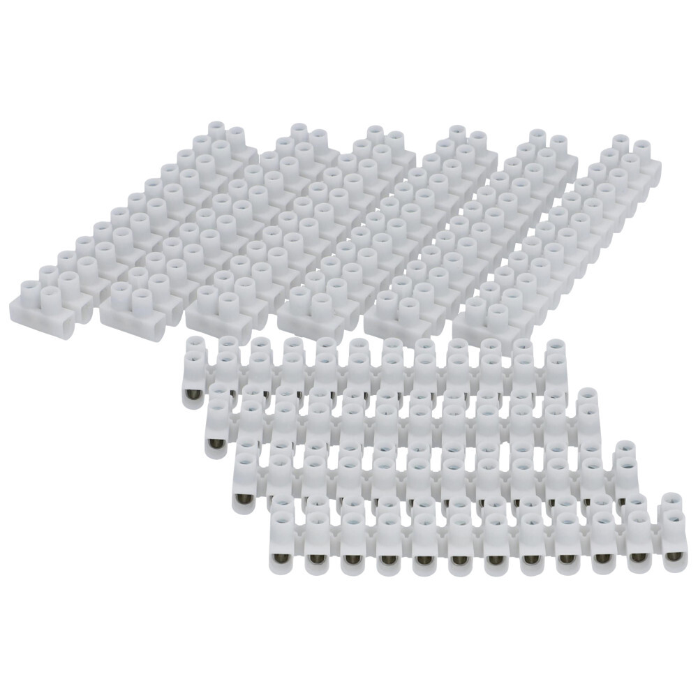 Lüsterklemme 1,0 – 4,0 mm² 10 x 12 polig aus Polyethylen in weiß image number 1