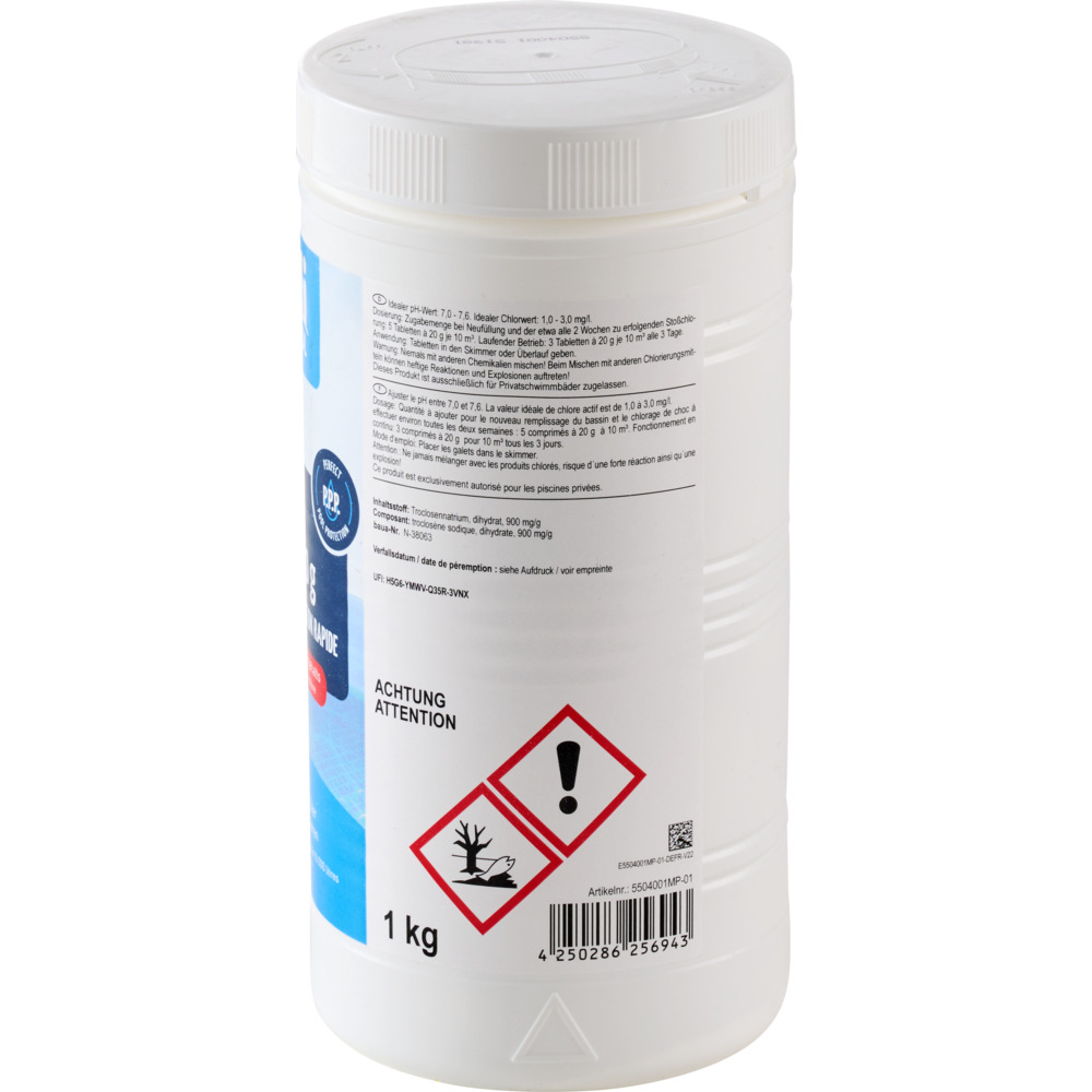 mediPOOL Schnell-Chlor-Tabs 20 g, 1 kg image number 3