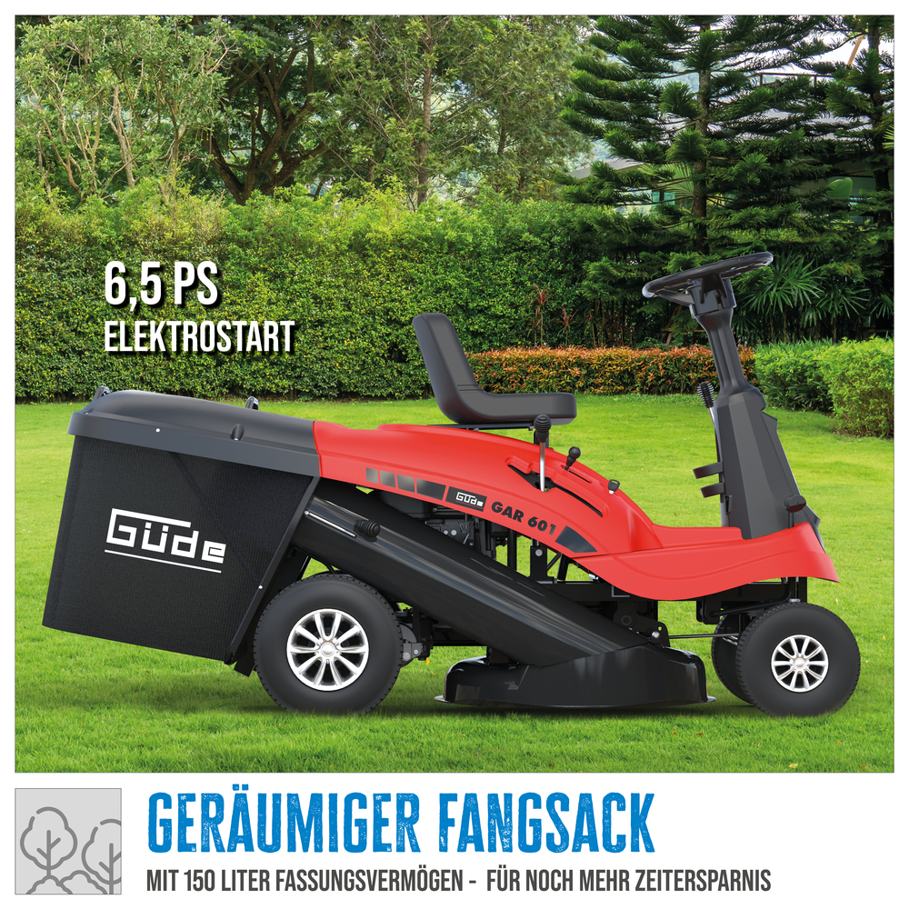 Güde® Rasentraktor GAR 601 5-Gang Schaltung 6,5 PS image number 13