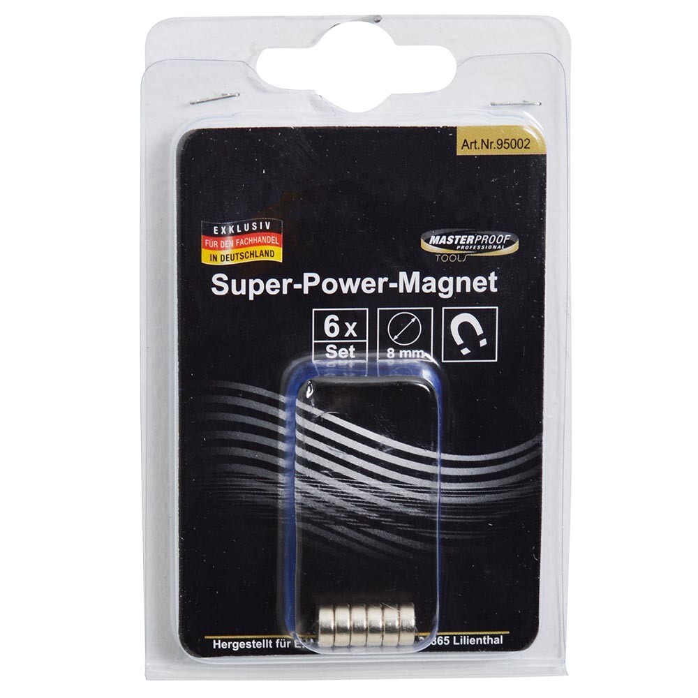 Powermagnet 8 mm 6 Stück image number 1