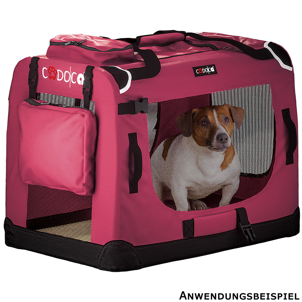 Tiertransportbox XL 82 x 58 x 58 cm dunkelrot image number 4