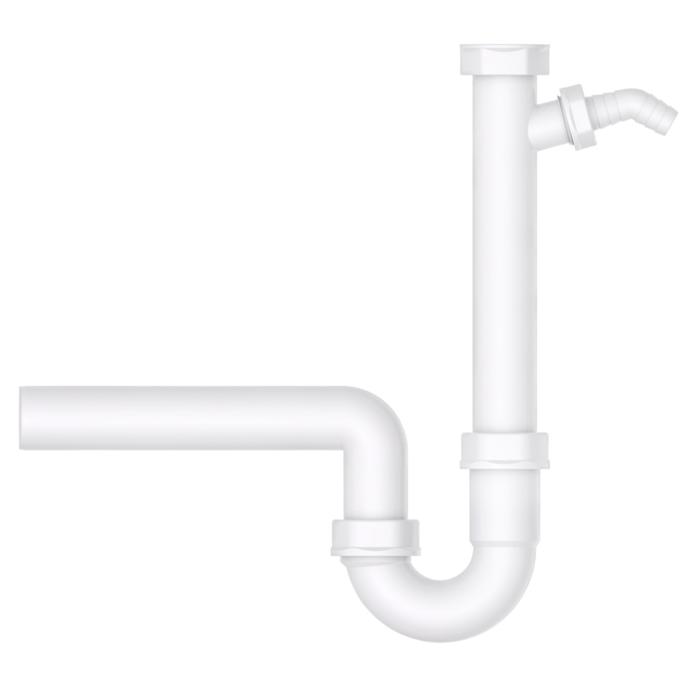 Röhren-Siphon 1-1/2'' x 3/4" x 40 mm image number 1