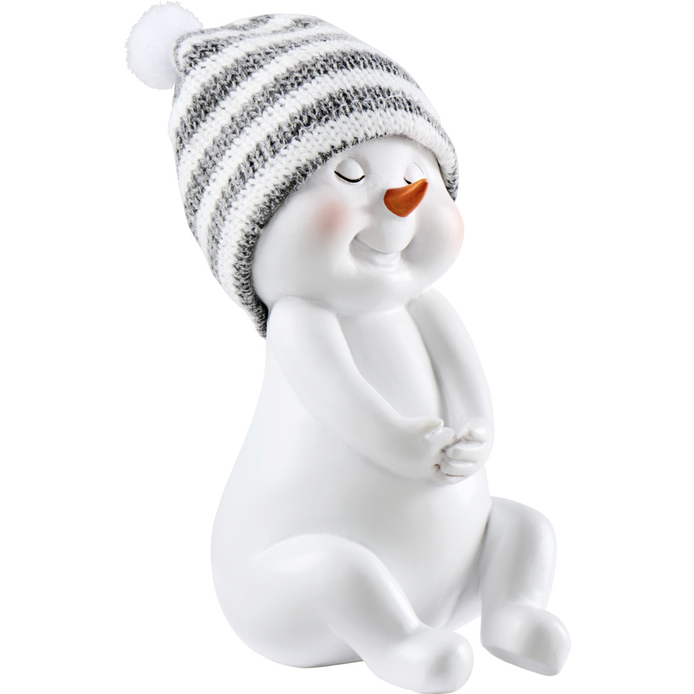 Dekofigur Schneemann ca. 13 cm Polyresin Designauswahl image number 2