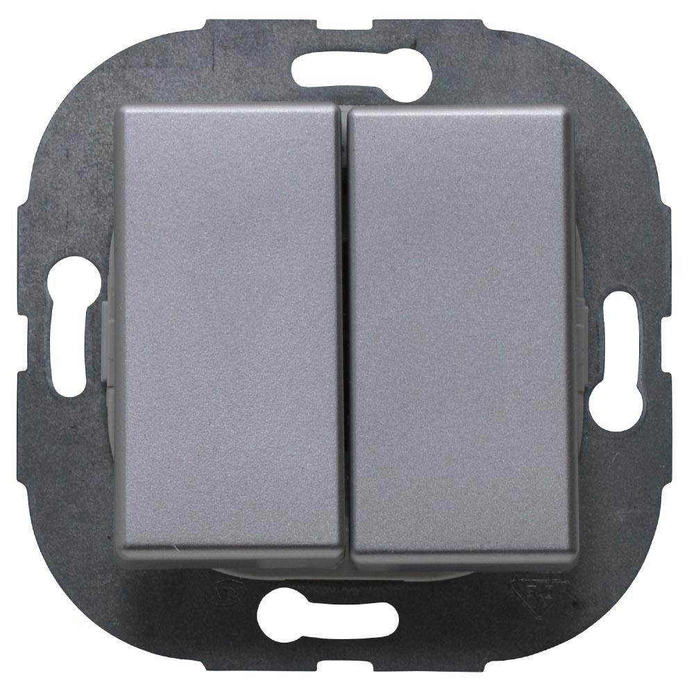 REV Serienschalter Arcada chrom Unterputz Lichtschalter