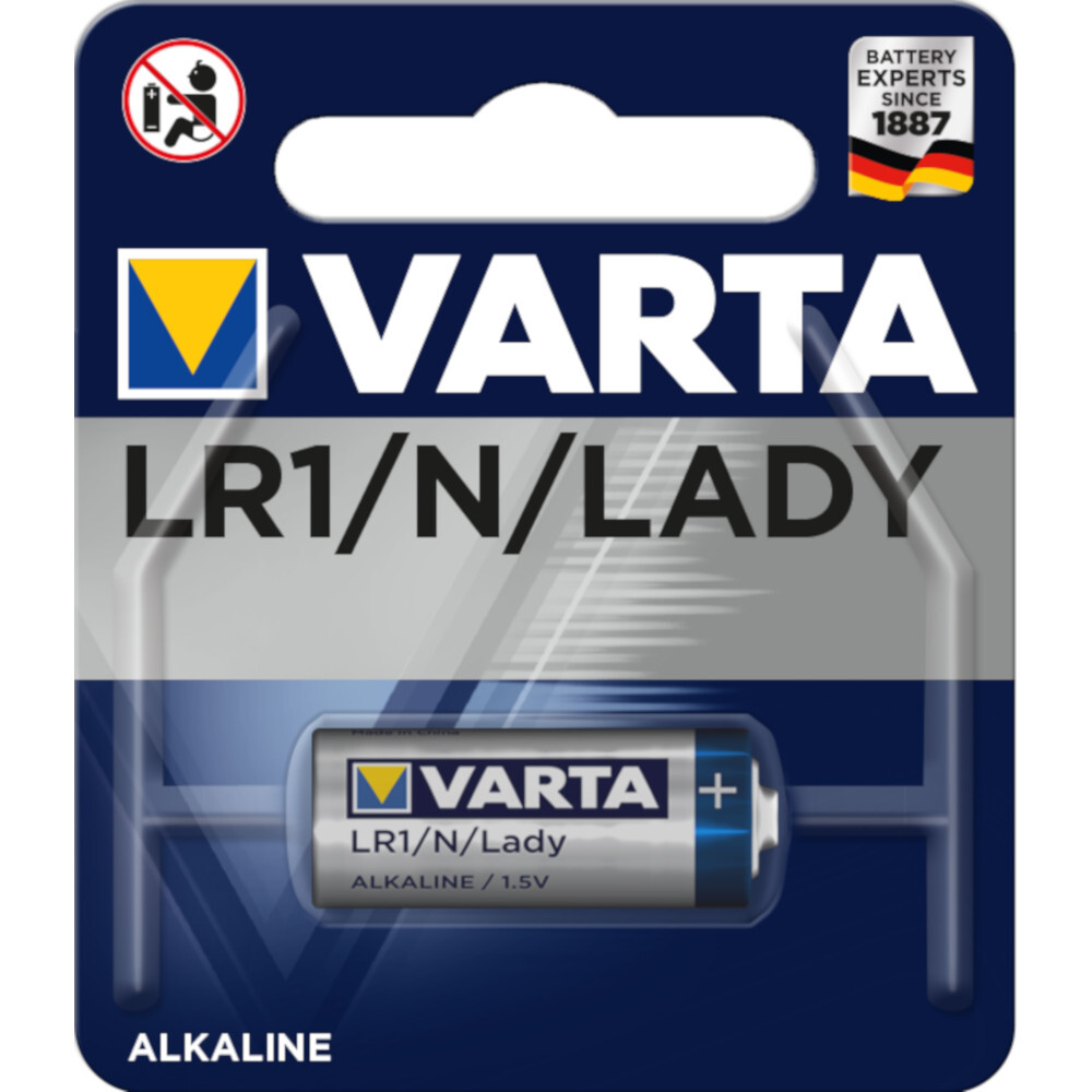 Varta LR1 N Lady Alkaline-Batterie 1er Blister image number 0