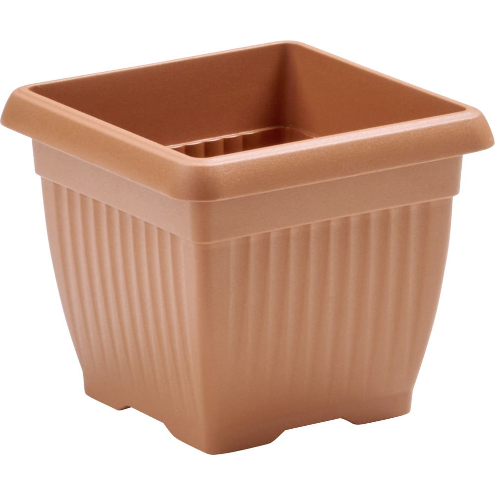 Prosperplast Blumentopf Terra eckig 15 x 15 cm in Terracotta