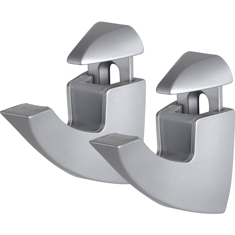 Regalbodenhalterung SCOOP 2-teilig, silberfarben image number 0