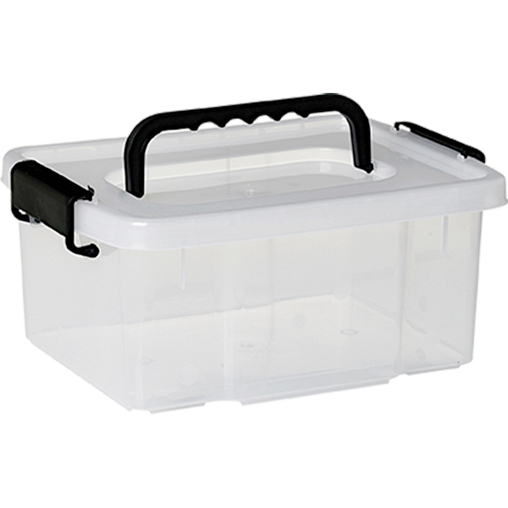 Aufbewahrungsbox Uno Box 2,5 l transparent mit Deckel und Clipverschluss